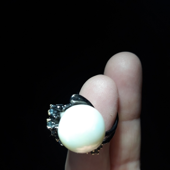 Natural Baroque Pearl Ring a5 - Picture 6 of 6